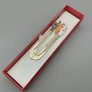 Monet Bookmark Cat Trio Enamel Charms Gold Tone‎ Metal With Gift Box Women